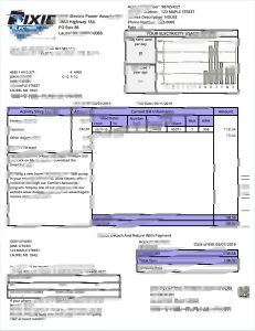 美国密西西比州迪克西电力账单模板Dixie, Mississippi, USA Electricity Bill Template-帮司令