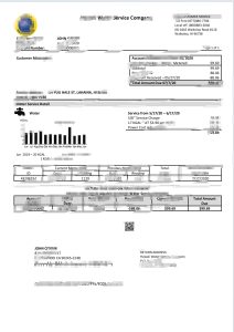 美国夏威夷自来水服务公司水电费账单Hawaii Water Service Company Utility Bill-帮司令