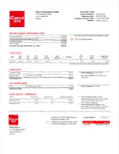 希腊CORAL GAS公用事业账单模板Greece CORAL GAS Utility Bill Template-帮司令