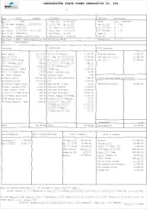 印度电力公司收入证明/工资账单PDF模板Indian Power Company Income Certificate/Salary Bill PDF Template-帮司令