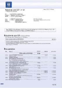 法国邮政银行对账单模板French Post Bank Statement Template-帮司令