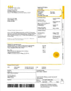 芬兰 HELEN 公用事业账单模板HELEN Utility Bill Template Finland-帮司令