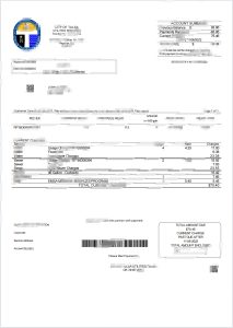 美国俄克拉荷马州塔尔萨市水电费账单Word和PDF模板Tulsa, Oklahoma, USA Utility Bill Word and PDF Template-帮司令
