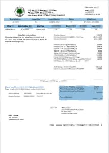 美国密歇根州安娜堡市水务账单Word和PDF模板USA Michigan City Of Ann Arbor Water Utilities Bill Word And PDF Template-帮司令