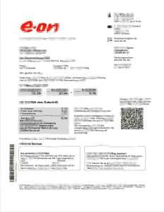 德国公共事业账单模板（PDF格式）Germany eon Utility Bill Template in PDF Format-帮司令