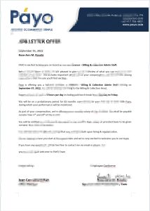 菲律宾 Payo.asia 工作录用通知书（Word 格式）Philippines Payo.asia Job Offer Letter In Word Format-帮司令