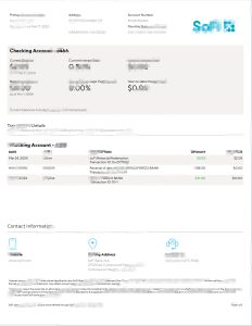 美国 SoFi 银行对账单模板（Word 和 PDF 格式）United States SoFi Bank Statement Template in Word and PDF Format-帮司令