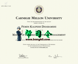 卡内基梅隆大学 PSD 模板的证书Certificate From Carnegie Mellon University PSD Template-帮司令