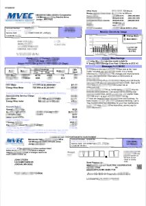 美国明尼苏达谷电力合作社 (MVEC) 公用事业账单 Word 和 PDF 模板USA Minnesota Valley Electric Cooperative (MVEC) Utility Bill Word And PDF Template-帮司令