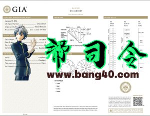 GIA证书完全可编辑的钻石报告模板GIA Certificate Fully ditable Diamond Report Template-帮司令
