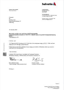 瑞士保险公司Word和PDF模板Swiss insurance company Word And PDF Template-帮司令