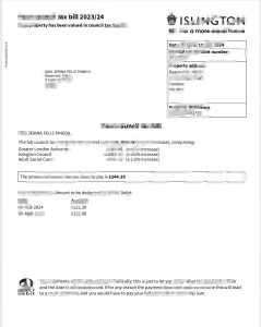 伊斯灵顿市政税文件模板Islington Council Tax Document Template-帮司令