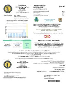 美国马萨诸塞州罗利镇市政照明厂电费账单Word和PDF模板USA Massachusetts Town Of Rowley Municipal Lighting Plant Electricity Utility Bill Word And PDF Template-帮司令