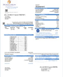 美国俄克拉荷马州布罗索罗市水电费账单Word和PDF模板USA Oklahoma City of Broken Arrow Utility Bill Word And PDF Template-帮司令