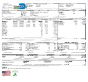 迈阿密戴德县工资单模板（Word 和 PDF 格式）Miami Dade County Paystub Template in word And PDF Format-帮司令