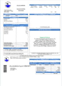 美国德克萨斯州拉雷多市公用事业部门水费账单Word和PDF模板USA Texas City of Laredo Utilities Department Water Utility Bill Word And PDF Template-帮司令