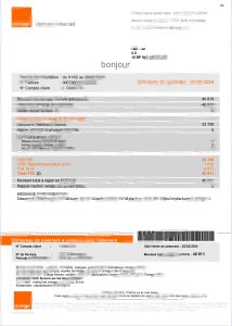 科特迪瓦橙色发票模板（Word 和 PDF 格式）Ivory Coast Orange Côte d’Ivoire Invoice Template in Word and PDF Format-帮司令
