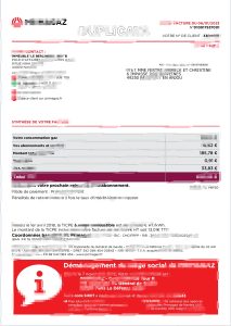 法国 Primagaz 发票模板（Word 和 PDF 格式）France Primagaz Invoice Template in Word and PDF Format-帮司令