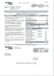 美国宾夕法尼亚州西宾夕法尼亚电力账单Word和PDF模板USA Pennsylvania West Penn Power Utility Bill Word And PDF Template-帮司令