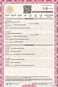 墨西哥城结婚证模板（Word 和 PDF 格式Mexico City Marriage Certificate Template in Word and PDF Format-帮司令