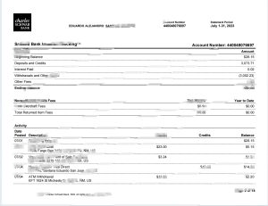 美国嘉信理财银行对账单模板（Word 和 PDF 格式）United States Charles Schwab Bank Statement Template in Word and PDF Format-帮司令