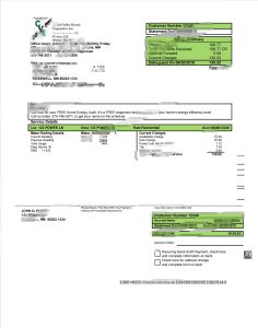 美国新墨西哥州电费账单Word和PDF模板USA New Mexico Electricity Utility Bill Word And PDF Template-帮司令