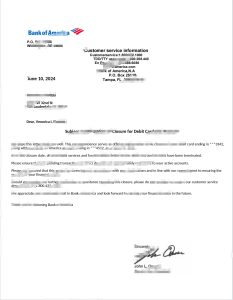 美国银行账户关闭确认模板（Word 和 PDF 格式）United States Bank of America Account Closure Confirmation Template in Word and PDF Format-帮司令