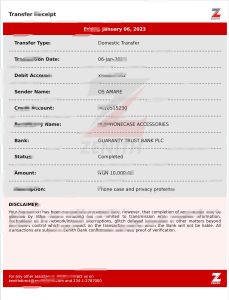 尼日利亚 Opay 转账收据模板（Word 和 PDF 格式）Nigeria Opay Transfer Receipt Template (Word and PDF Format)-帮司令