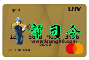 英国 LHV 银行万事达金卡信用卡 PSD 模板United Kingdom LHV Bank MasterCard Gold Credit Card PSD Template-帮司令