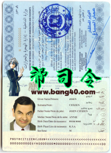 叙利亚护照模板Syria passport template-帮司令