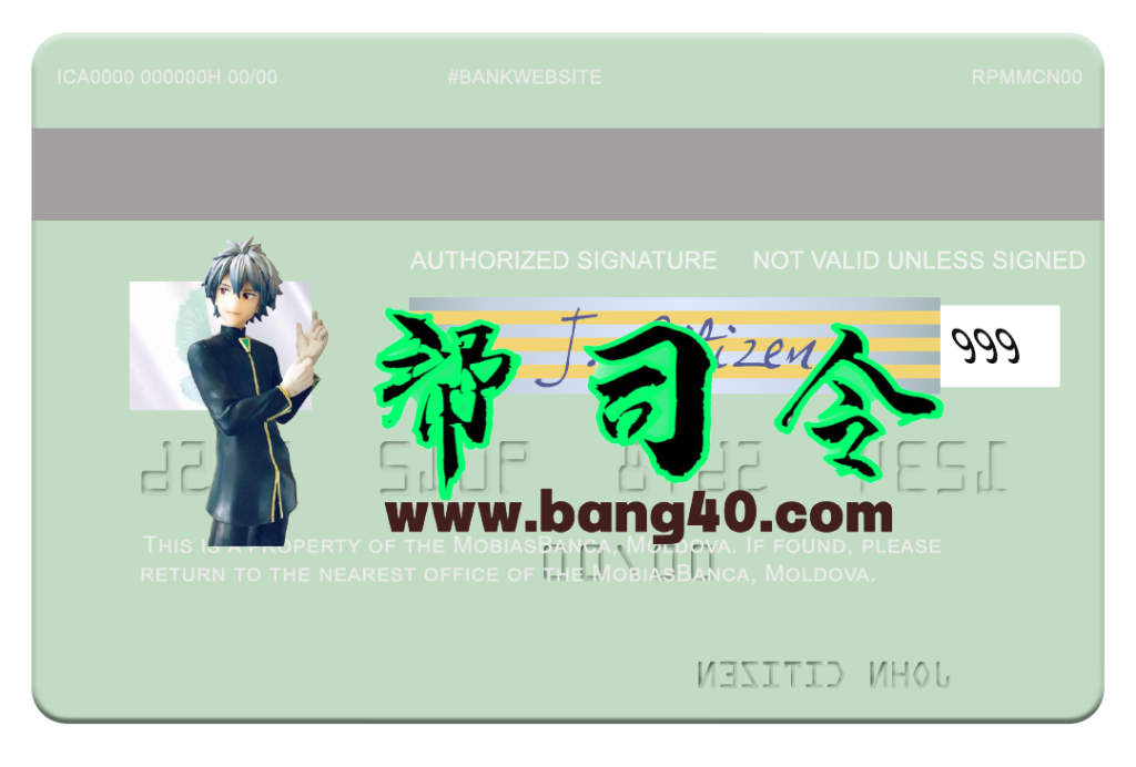 图片[2]-摩尔多瓦 MobiasBanca Visa 借记卡 PSD 模板