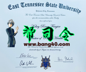 东田纳西州立大学 PSD 模板的证书Authentic-Looking Certificate From East Tennessee State University PSD Template-帮司令