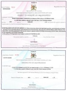乌干达企业/非盈利组织登记证pdf模板Uganda Business/Non-profit Organization Registration Certificate PDF Template-帮司令