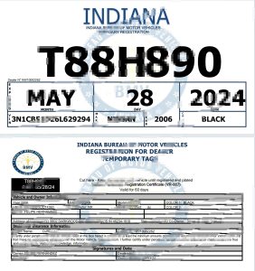 美国印第安纳州产权证书模板（Word 和 PDF 格式）United States Indiana Title Certificate Template in Word and PDF Format-帮司令
