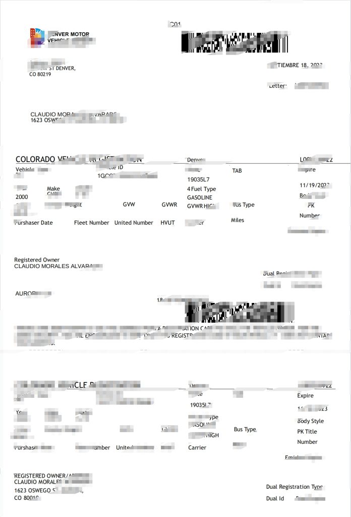 科罗拉多州车辆登记续期模板（Word 和 PDF 格式）