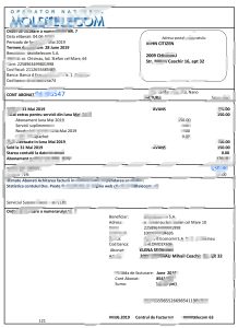 摩尔多瓦 Moldtelecom 公用事业账单 Word 和 PDF 模板Moldova Moldtelecom Utility Bill Word And PDF Template-帮司令