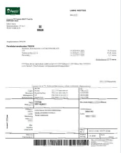 芬兰Fennia保险公司账单Word和PDF模板Finland Fennia Insurance Company Bill Word And PDF Template-帮司令
