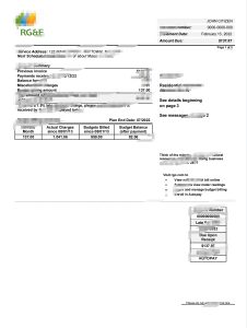 美国 RGE 公用事业账单 Word 和 PDF 模板（5 页）USA RGE Utility Bill Word And PDF Template (5 Pages)-帮司令