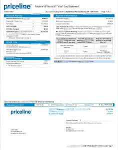 Priceline 信用卡对账单模板（Word 和 PDF 格式）Priceline Credit Card Statement Template in Word and PDF Format-帮司令