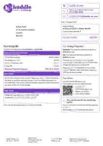 Huddle UK 公用事业账单模板 – PDF 和 Word 格式Huddle UK Utility Bill Template – A Customizable Guide in PDF and Word Format-帮司令