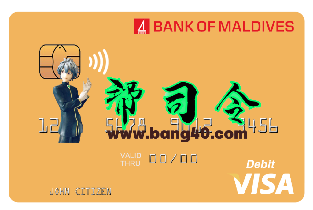 马尔代夫马尔代夫银行 Visa 信用卡 PSD 模板