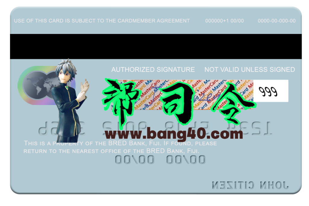图片[2]-斐济 BRED 银行万事达信用卡模板