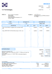 印度软件购物账单word/pdf模板Indian Software Shopping Invoice Word/PDF Template-帮司令