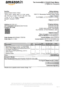 印度购物账单word/pdf模板Indian Shopping Bill Word/PDF Template-帮司令