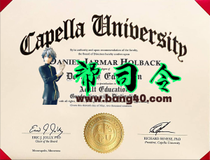 卡佩拉大学证书 PSD 模板Capella University Certificate PSD Template-帮司令