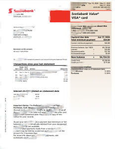 丰业银行对账单Scotiabank Statement-帮司令
