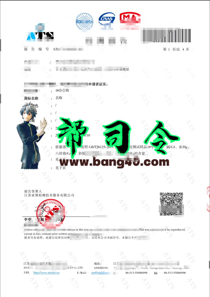 图片[2]-中英RoHs检测认证模板
