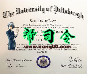 匹兹堡大学证书 PSD 模板University of Pittsburgh Certificate PSD Template-帮司令