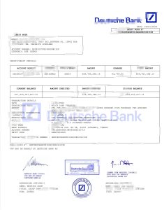 德意志银行对账单模板Deutsche bank Statement Template-帮司令