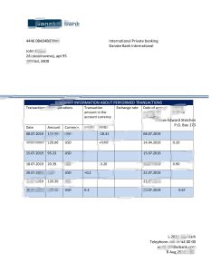 丹麦 Danskebank 银行对账单 Word 和 PDF 模板Denmark Danskebank Bank Statement Word And PDF Template-帮司令